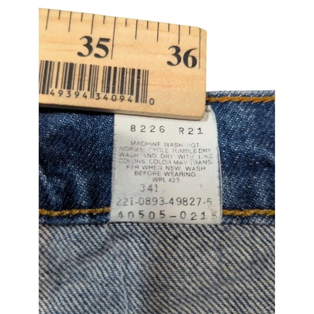 Vintage Levis 505 Orange Tab Jeans Mens 33x24 Straight Leg USA 90s READ - Picture 7 of 14